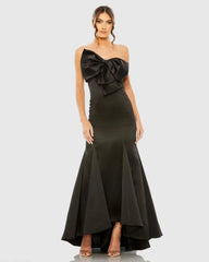 Strapless Bow Mermaid Gown