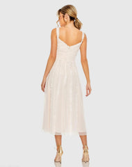 Pink Sleeveless Ruffle Tiered Dress